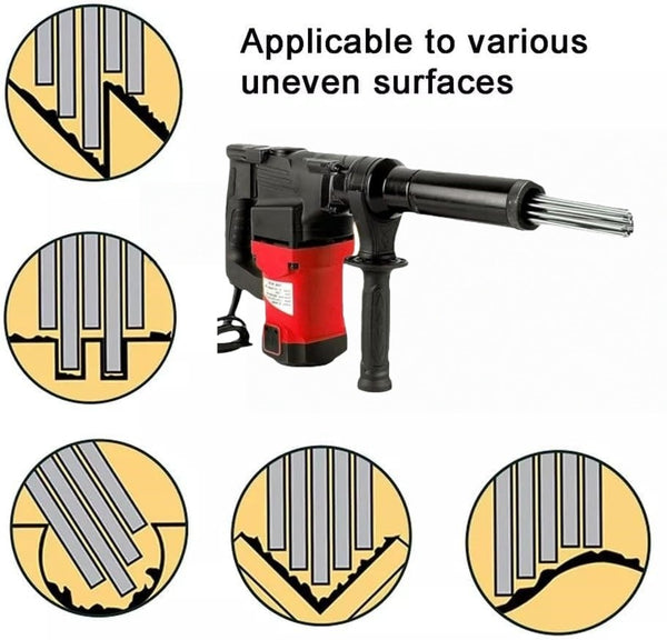 Electric Pneumatic Needle Scaler Gun Rust Remover Handheld with 23 Needles 220V