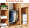 Pants Organizer Rack Trolley with 24 Double Hangers Rolling Trouser Metal Rack