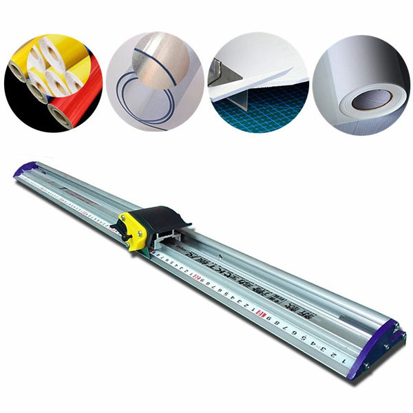 27" PVC PET Photo Cutter w/ Ruler Manual Sliding KT Board Trimmer Cutting Ruler