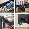 Over The Sink Dish Drying Rack 64-100CM Length and Height Adjustable Dish Drying
