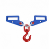 3T Forklift Lifting Hook Attachment Dual Fork Mobile Crane Lifter for RanchCargo
