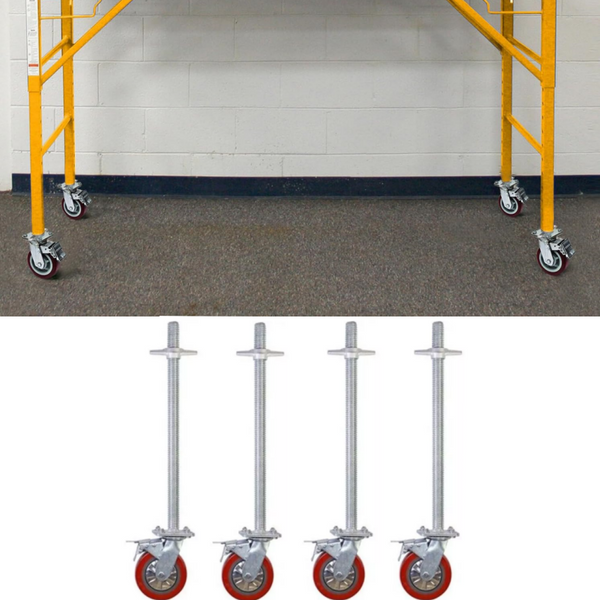 4 Pack 6" Adjustable Leveling Scaffolding Wheels Scaffolding Caster 79cm Long AU