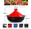 Kitchen Ceramic Tagine Household Red Tagine Pots Ceramic Cookware Soup Pot AU