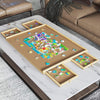 4-Drawer Puzzle Table Board 1000Pcs Wooden Puzzle Organizer Promote Parenthood