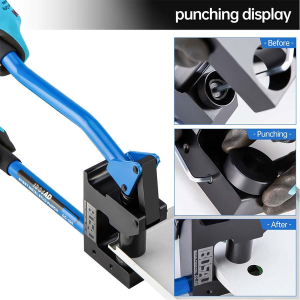 Metal Stud Punch Tools Puncher Knockout Electrician Stud Punch Tool CC-100 w/Box
