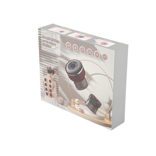 Electric Cupping Therapy Smart Scraping Massager Set 8 Massage Cups Red Light