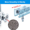 2x 46mm Double Wheel Rail Sliding Track Roller Hanging Barn Door Rail Wheels AU