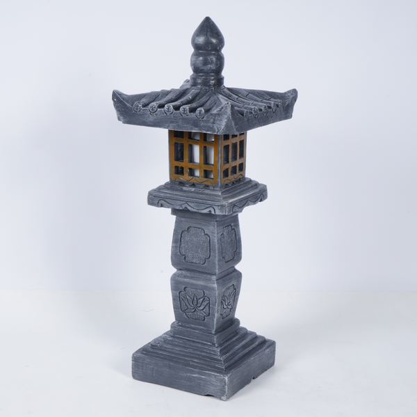 Pagoda Lanterns Garden Statues Asian Zen Outdoor Decor Lanterns Decorative