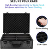 Toploader Storage Box Card For 3"x4" Cards Trading Metal Card Storage Box w/Lock