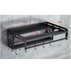 Microwave Oven Shelf Rack Wall Mount Oven Bracket Kitchen Organiser with Hooks