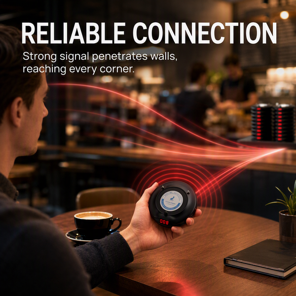 Restaurant Pager Wireless Calling System Vibrator Paging Device Bell Cafe Beeper