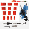 19pcs Bi-Metal Hole Saw Kit + Pipe & Tube Notcher with 0 to 60° Adjustable Angle