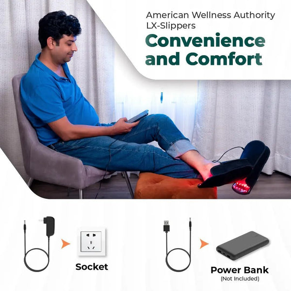 2 Slippers: Red Light Therapy Heating Shoes for Foot Toe and Heel Pain Relief AU