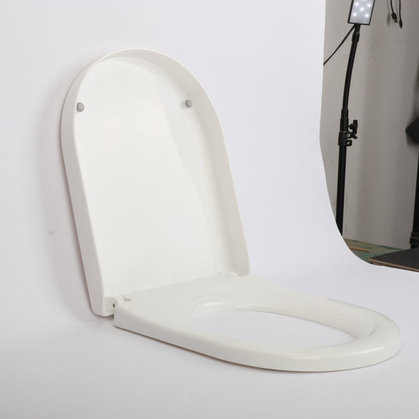 Thick Toilet Seat Soft Close Luxury White Heavy Duty Quick Release U Shape PP