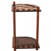 Pool Cue Rack Solid Wood Pool Stick Holder Floor Stand Holds 8 Pool Billiard Cue