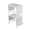 3 Tier Microwave Shelf Kitchen Adjustable Oven Storage Rack Stand Cabinet Holder