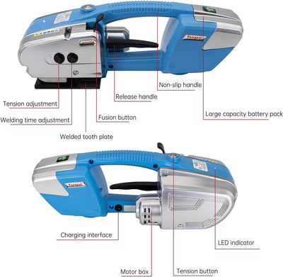 Electric Strapping Machine Battery Powered Strapping Tool For 13-16mm PET/PP AU