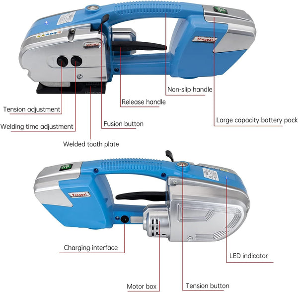Electric Strapping Machine Battery Powered Strapping Tool For 13-16mm PET/PP AU