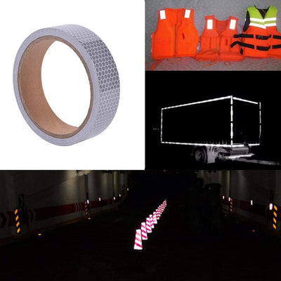 25M Reflective Tapes Safety Warning Adhesive Sticker Car Truck Decal Strip Roll