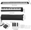 88 Keys Electric Piano Foldable Portable Digital Electronic Keyboard Piano w/Bag
