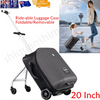 Carry On Luggage Hardside Suitcase Expandable Ride On Suitcase With Seat Large