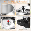9L Pressure Cooker Explosion-Proof One Hand Locking 304 Stainless Steel Cooker
