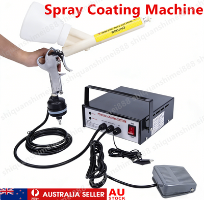 Automatic Powder Coating Machine Electrostatic Air Paint Sprayer Gun Adjustable
