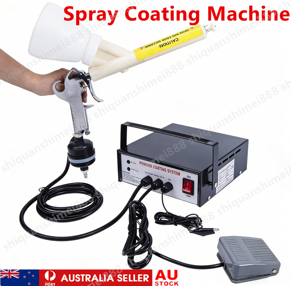Automatic Powder Coating Machine Electrostatic Air Paint Sprayer Gun Adjustable