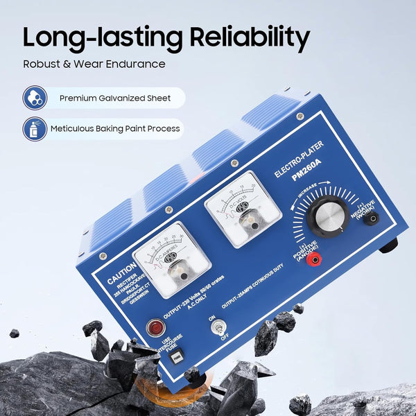 Gold Plating Machine 30A Jewelry Electroplating Plater Rectifier Goldsmith Tool
