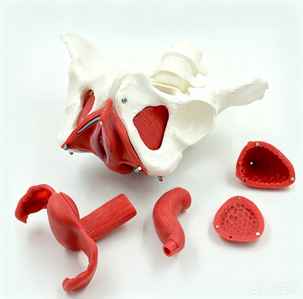 Adult Female Pelvis Model Medical Female Pelvis Lumbar Vertebra Removable Parts
