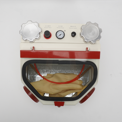 Twin-Pen Sandblaster With Led and Glass Window For Surface Treatment of Material