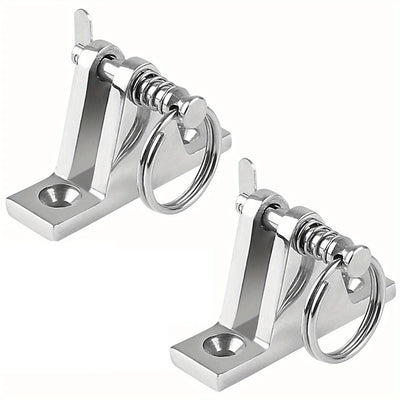 4Pcs 316 Stainless Steel Top Deck Hinge with Pin & Ring for Marine Boat Bimini