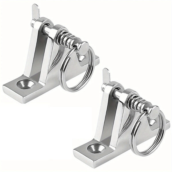 4Pcs 316 Stainless Steel Top Deck Hinge with Pin & Ring for Marine Boat Bimini