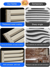 Air Conditioner Deflector Heat Pump Unit Protection Condenser Compressor Cover