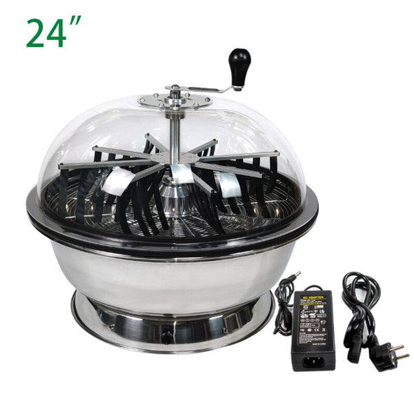 Automatic Bud Leaf Bowl Trimmer 16/24' Electric Twisted Spin Cut Stainless Steel