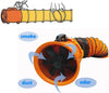 12'' Pipe Axial Fan Portable w/ 5m Hose&Handle Exhaust Fan for Spray Booth Paint