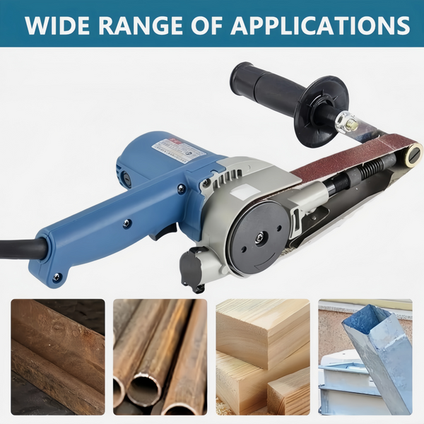 Electric Belt Sander Sanding Machine Angle Grinder Polisher Handheld for Wood