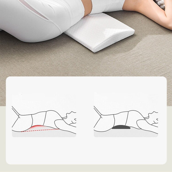 Memory Foam Pillow Back Support Pillow for Lower Back/Hip Pain Relief Scoliosis