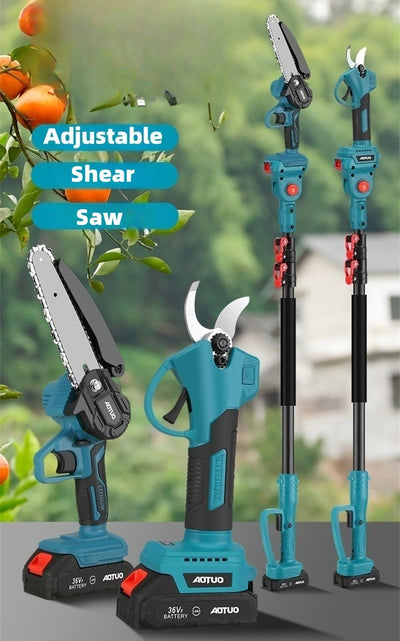 Mini Chainsaw & Pruning Shears Electric Saw Brushless Pruner Cordless Combo AU