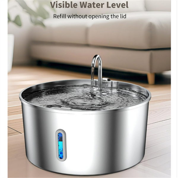 Dog Water Fountain Stainless Steel 7L/236oz Automatic Drinking Dispenser Bowl