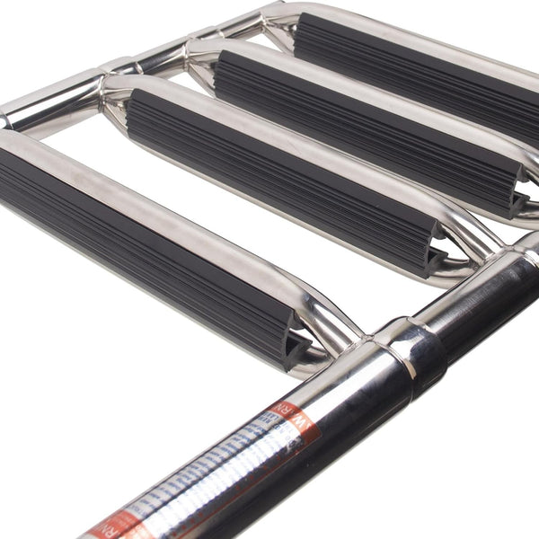 4 Steps Boat Ladder Telescoping Telescopic Yacht/Pontoon Ladder Boarding Ladder