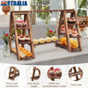 3 Tier Cupcake Stand Wooden Foldable Cake Stand with Removable Trays for Party
