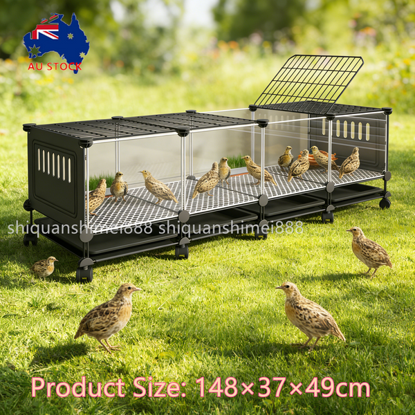 Quail Chicken Duck Coop Rabbit Hutch Large Hutches House Hen Run Cage Playpen