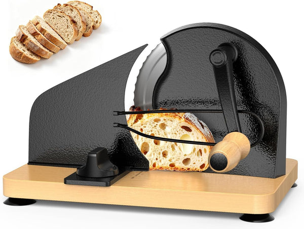 Manual Bread Slicer for Sourdough & Crusty Artisan Breads Adjustable Blade