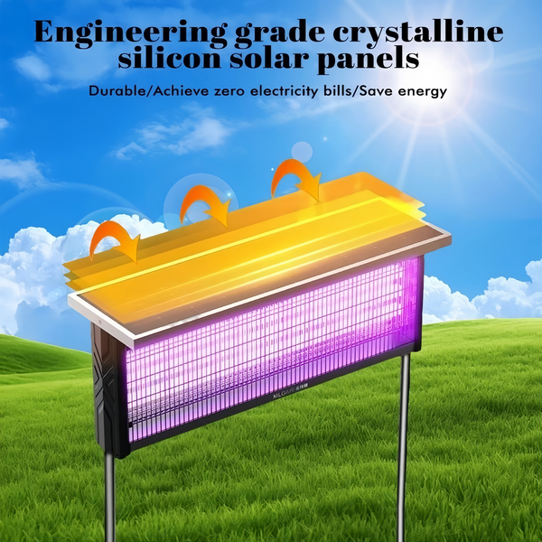 Solar USB Mosquito Killer Light Electronic Fly Bug Insect Zapper Trap Pest Lamp