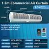 1m/1.5m Commercial Air Curtain Door For Supermarket And Cold Storage 1700CFM