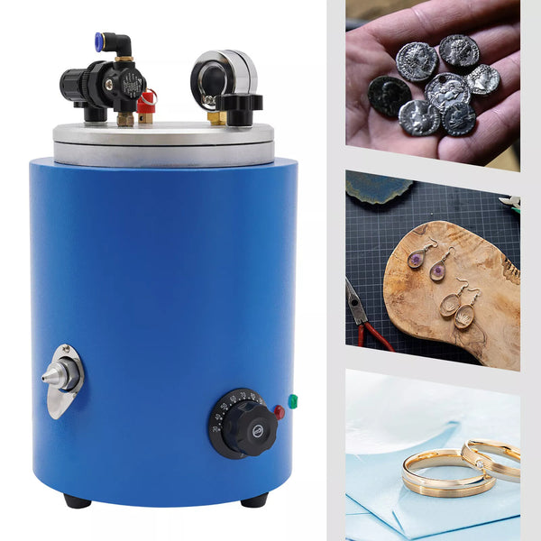 400W 220V Round Wax Injector Pressure Regulator Gauge Blue Wax Casting Machine