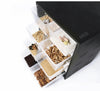 8 Grid Reptile Breeding Cabinet w/ 25W Heating Pad Hygrometer for Small Reptiles