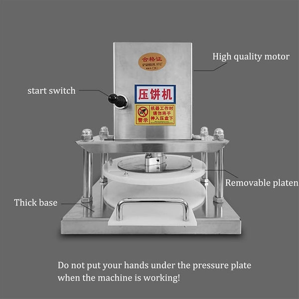 Electric Dough Roller Sheeter Pizza Dough Press Machine for Pressing Pizza Cake