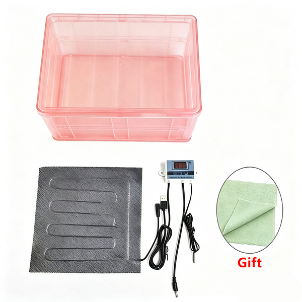 Portable Bird Brooder Box Chicken Coop Parrot Incubator Temperature Control